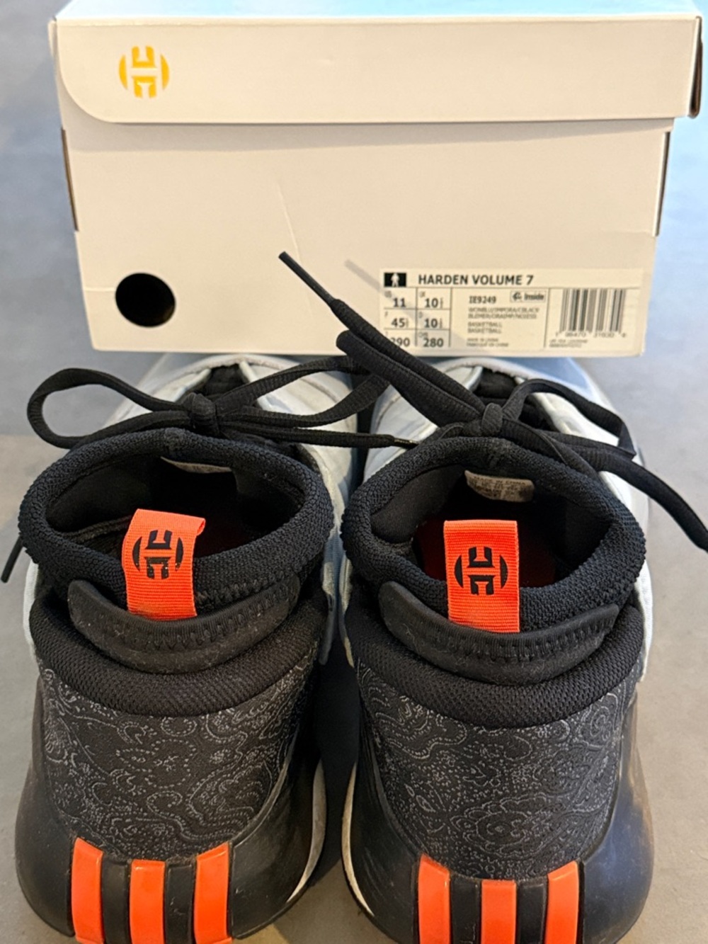 Adidas Harden Volume 7 Men’s Basketball Shoes - Black & Orange